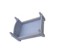 mophrati Bois bébé Nouveau-né Infantile Photographie Accessoire décoratif Couleur Unie antidérapant Facile Correspondant Remplacement lit Ornement, Bleu