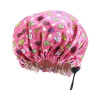 mophrati Bonnet de sommeil de nuit pour tout-petits avec boucle réglable Double face bonnets de douche en satin bonnet de nuit mignon couvre- pour la chambre à coucher du ménage, Feuille rose