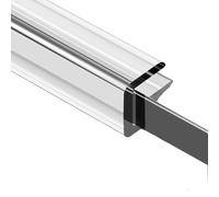 mophrati Bordure Transparente en U pour Table en Verre, et Bordure en Silicone, Bordure et Profil en PVC Transparent en Silicone, 12 * 21mm, 4m