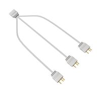 mophrati Câble d'alimentation répartiteur ARGB 5V 3 Broches, connecteur 1 à 3/4, pour Ordinateur de Bureau (1 à Broches), Trois, 33.5 cm
