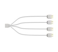 mophrati Câble d'alimentation répartiteur ARGB 5V 3 Broches, connecteur 1 à 3/4, pour Ordinateur de Bureau (1 à Broches), 4, 33.5 cm