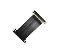 mophrati Câble d'extension PCIe plaqué Or et Noir avec Plaque arrière blindée Haute Performance, Fil importé (28/30 AWG) et âme en cuivre Pur étamé.