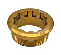 mophrati Cache antivol de Roue Libre pour vélo, résistant, léger, Facile à Installer, Haute résistance, Compatible M6100 et M8100, antidérapant, pour Cassette de vélo, Or, 3.2 x 1.3 cm