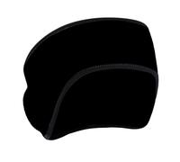 mophrati Cache-oreilles, bandeau thermique en polaire, bandeau anti-transpiration, fonctionnel et élégant pour l'hiver, fabriqué en polaire, pour queue de cheval pour femme, de, noir, 26 x 12 cm