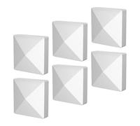 mophrati Cache-poteaux pyramidaux réutilisables et résistants Pour aux intempéries pour poteaux de clôture en bois. Cache-poteaux de garde-corps réutilisables et décoratifs.