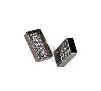 mophrati Cache- Pour micro de remplacement pour guitare électrique en acier durable avec accessoires de fixation. Cache- Pour micro spécial et esthétique, espacement des pôles