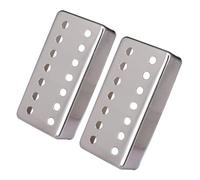 mophrati Cache- Pour micro double bobinage pour guitare 7 cordes, couvercle de Pour micro, pièce de rechange durable pour guitare électrique 14 trous, Argent, 79.8 x 38.5 x 19 mm