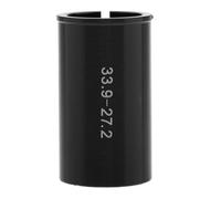 mophrati Cache-tige de pour VTT/vélo de route, douille et tube en aluminium innovant améliorant la compatibilité et le confort. Cale de tige de : 25,4 mm, 27,8 mm, 31,8, Noir, 27.2 à 33.9