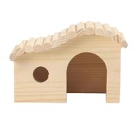 mophrati Cachette en Bois pour Hamsters : Un abri idéal pour Les Hamsters Nains, Leur offrant sécurité et Confort Tout en Leur permettant de Rester Actifs.