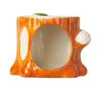 mophrati Cachette pour Hamster, Adorable Maison pour Petits Animaux, Originale en Forme de souche d'arbre, pour Un Confort Estival Optimal. Convient pour aux Petits Animaux comme