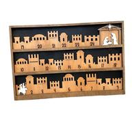 mophrati Calendrier de l'Avent 2024 en bois sur le thème de la Nativité : une expérience ludique et interactive pour les enfants, favorisant leur participation quotidienne jusqu'à Noël. Idéal pour les