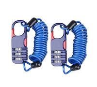 mophrati Casque antivol Compact et Facile à Utiliser, Verrouillage par Mot de Passe enroulement Autour de la carrosserie du véhicule pour Un Transport Facile, Pneu verrouillable, Bleu