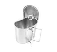 mophrati Casserole de camping premium avec cuiseur vapeur, indispensable pour les voyageurs qui aiment cuisiner en plein air. Idéale pour les pique-niques et autres aventures