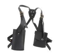 mophrati Ceinture multifonctionnelle pour Hommes et Femmes avec Harnais d'épaule Style Steampunk, idéale pour Le Cyclisme et Les activités de Plein air. Cuir PU Style Vintage, Noir, 10x30cm