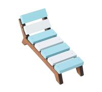mophrati Chaise de Plage Miniature en Bois, modèle réduit, Accessoire Charmant pour Maison de poupée. Ouvre de Nouvelles perspectives de créativité