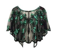 mophrati Châle de Banquet à paillettes avec paillettes, accessoires en Polyester pour femmes des années 1920, enveloppes de châle, châle pour femmes des années 1920, UN