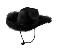 mophrati Chapeau de Cowboy résistant au Soleil, à Large Bord Accessible et à jugulaire réglable, élégant et Unisexe pour l'été, la Plage et Les événements en Plein air,