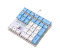mophrati Clavier de Finance et de comptabilité rvb XDA Conforme pour aux Doigts pour Une Saisie, Le Toucher est délicat et Lisse, Bleu et redaxis