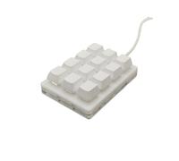 mophrati Clavier K12 12 Touches Fil pavé numérique rétro-éclairage USB multimédia Souris Clavier défini par l'utilisateur Multifonctionnel Ordinateur de Bureau, Interrupteur Bleu