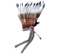 mophrati Coiffes de scène, déguisements pour Halloween, fiançailles, séances Photo, Spectacles de Danse et Jeux de rôle Toute l'année, Accessoires de décoration pour, Noir Blanc Gris, 42x45cm
