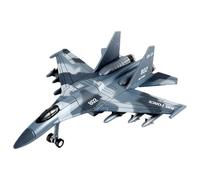 mophrati Collection de maquettes d'avions en métal avec Effets sonores et Lumineux, idéales comme Cadeaux décoration pour Les passionnés d'aviation. Maquette d'avion de Chasse, Su 35 Gris