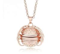 mophrati Collier avec image à l'intérieur pendentif multicouche pliable ouvrable photos de famille avec chaîne bijoux cadeaux de fête des mères, doré/cuivre