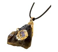 mophrati Collier de sagesse pour cadeau de noël, pour arbre d'anniversaire enveloppé pierres précieuses, pierre cristal, et élégant, Cristal thé