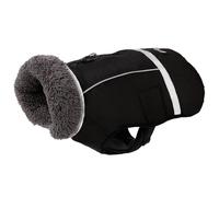 mophrati Combinaison de Neige Coupe-Vent d'extérieur pour Chiens, ami à Fourrure, Vent et Neige Pendant Les Aventures en Plein air, Veste d'hiver en Nylon pour Chien, Chaude, Noir M