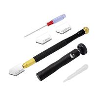 mophrati Coupe-verre à large Application, projets d'art en verre à faire soi-même, sans danger pour le coupe-verre, ensemble de goutteurs, Kit d'outils de coupe-verre pour le verre, C