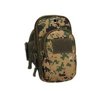 mophrati Courir Téléphone Brassard Sac Utilitaire Poche Latérale Zipper Holder Sac À Main Étanche Réglable Ceinture Douceur Pack Randonnée, Camouflage vert