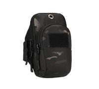 mophrati Courir Téléphone Brassard Sac Utilitaire Poche Latérale Zipper Holder Sac À Main Étanche Réglable Ceinture Douceur Pack Randonnée, Camouflage noir