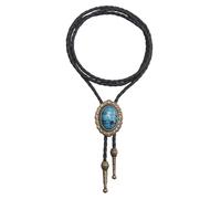 mophrati Cravate bolo pour homme, taille ajustable, collier d'humeur fait main incarnant l'esprit cowboy vintage, idéal pour les fêtes et les célébrations. Collier cravate cowboy style vintage formel.