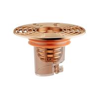 mophrati Crépine de vidange, Isolation facile du sol des toilettes, filtre, attrape-cheveux facile à nettoyer, ouvert et divers drains, Couverture dorée