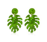 mophrati Crochet d'oreille cadeau de la saint-valentin usure quotidienne acrylique goutte boucle d'oreille exquis boucles d'oreilles pendantes pour mariage fournitures d'été, Vert