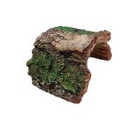 mophrati Décoration d'arbre à Poissons artificiels en Forme de Grotte, offrant Une Simulation réaliste pour Les Poissons, Amphibiens et Reptiles en Milieu Aquatique. Cachette, Vert, Style A