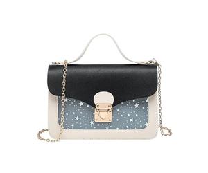 mophrati Des trucs mignons pour les filles de 8 ans, un sac à unique et brillant en PU, des cadeaux pour les filles de 10 ans, Noir, 21 * 4.5 * 13CM