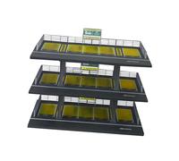 mophrati Diorama de Parking/Garage à l'échelle 1/64, idéal pour présenter des modèles réduits de Voitures avec des Options d'affichage soignées. Vitrine pour Voiture