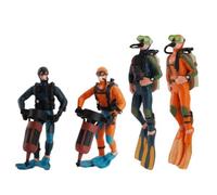 mophrati Diorama de Personnages, conducteur et Fermier, Figurines Miniatures articulées, Jeu de Figurines pour stimuler l'imagination, en PVC Peint à la Main, Outil de