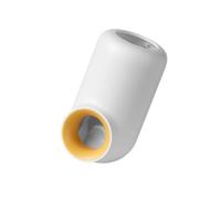 mophrati Distributeur de dentifrice auto-adhésif Support de distribution automatique Accessoires d'étagères de douche rechargeables réutilisables, Blanc jaune