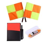 mophrati Drapeaux de compétition de Basketball en extérieur, Parfaits pour différents événements Sportifs pour l'arbitrage. Le kit Drapeaux d'arbitre Football Comprend Un sifflet Puissant au Son