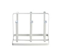 mophrati Égouttoir à tasses antirouille résistant à la corrosion bouteille support de rangement couleur unie sans perçage verre vin organisateur Table cuisine, Blanc 2