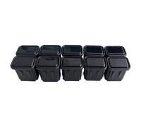 mophrati Embouts de Crosse de Hockey en TPU Robustes et faciles à remplacer, réduisant Ainsi Les Temps d'arrêt pour Les Joueurs Hockey Actifs. Ces Embouts sont des, Noir, 2.03 x 3.03 cm