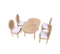 mophrati Ensemble de chaises de Table à Manger Artisanales Miniatures innovantes pour Maison poupée 1 à 12, Beaux Meubles Cuisine, Nouvelle décoration d'intérieur,