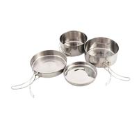 mophrati Ensemble de cuisine de camping pour feu camp avec support conçu pour un rangement et un transport faciles, rendant le camping plus agréable. Casserole compacte et portable avec poignée voyage