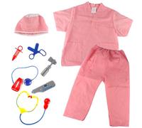 mophrati Ensemble de Jeu de Docteur Kits de Jeu de rôle d'infirmière Jeux pour Enfants Équipement éducatif Fournitures de Cosplay pour Les Tout-Petits garçons Filles