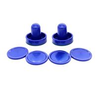 mophrati Ensemble de Mini-Hockey sur air Hockey avec poussoirs et palets, conçu pour la sécurité et idéal pour Les soirées Jeux en Famille. Parfait pour, Putter Bleu, 6 cm