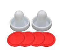 mophrati Ensemble de poussoirs et de Raquettes de Hockey sur air Fonctionnel, conçu pour Une expérience de Jeu en intérieur immersive. Facile à Prendre en, Putter Blanc, 6 cm