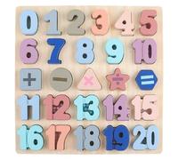 mophrati Ensemble de Puzzles numériques en Bois avec défis mathématiques interactifs pour Le développement des compétences des Enfants. Le Bois est