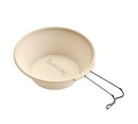 mophrati Ensemble de tasses à saké en acier inoxydable et couverts japonais, tasse à saké en acier inoxydable ABS et couverts japonais portables, Jaune clair, 300 ml