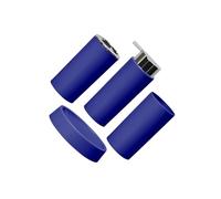 mophrati Ensemble distributeur de savon et accessoires de salle bain : solutions élégantes et pratiques pour optimiser l’espace. Distributeur lotion, savon, porte-brosse à dents. Accessoires, Bleu